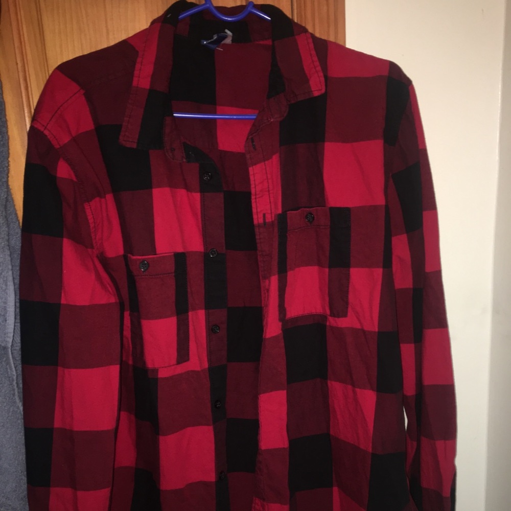 Red flannel shirt